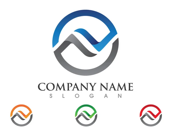 Una carta Logo Plantilla de negocios — Vector de stock
