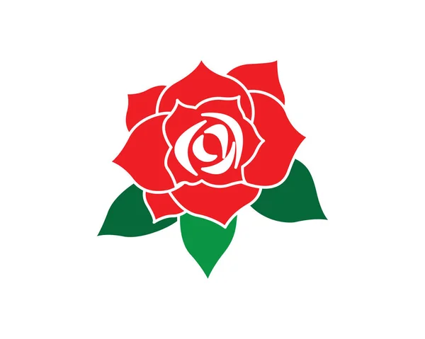 Róża Kwiat logo i symbole — Wektor stockowy