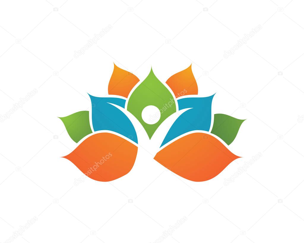 Beauty Vector flowers design logo Template icon