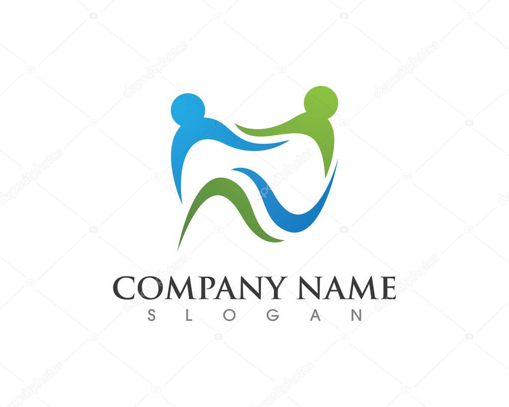 Dental logo Template vector illustration icon design