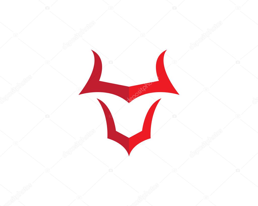 Red Bull Taurus Logo Template vector icon illustration