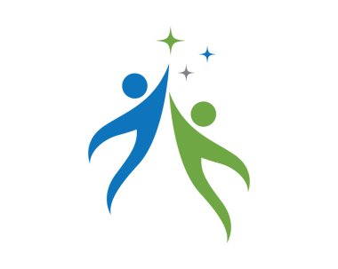 Topluluk insanlar sağlık logosu