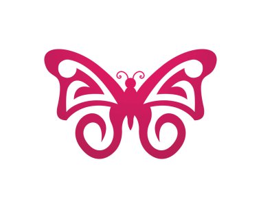 Kelebek logo şablonu