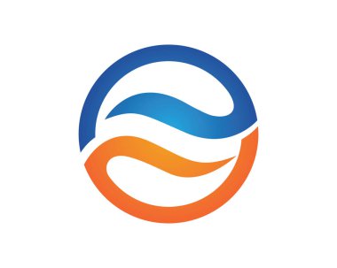Dalga su deniz logo ve semboller doğa