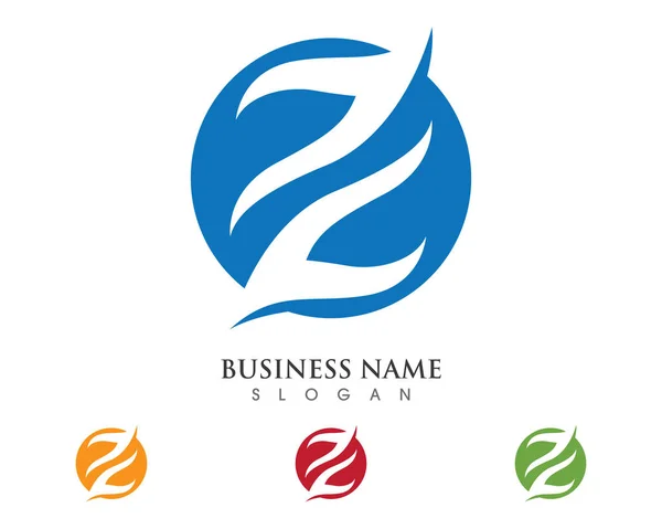 Z Brief Logo Geschäftsvorlage Vektorsymbol — Stockvektor