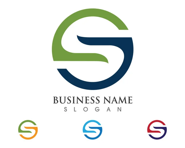 S Letter Logo Vorlage — Stockvektor