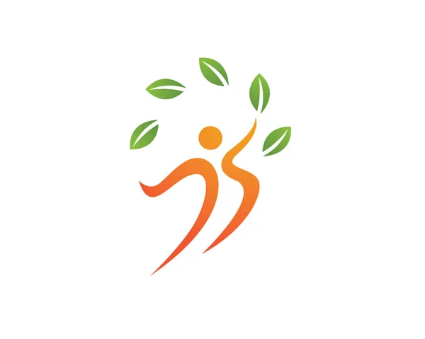 Mensen zorg Gemeenschap en gezondheidszorg logo — Stockvector