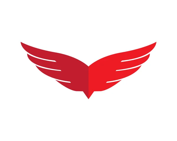Falcon Wing Logo Template vetor ícone design — Vetor de Stock