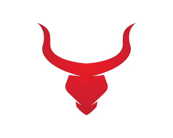 Red Bull Taurus Logo Template vetor ícone ilustração —  Vetores de Stock