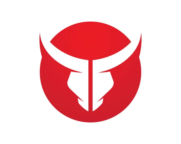 Red Bull Taurus Logo Plantilla vector icono ilustración — Vector de stock