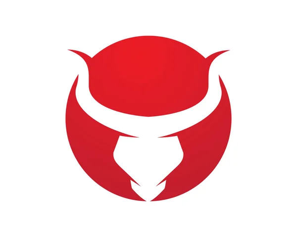 Modèle de logo Red Bull Taurus illustration d'icône vectorielle — Image vectorielle