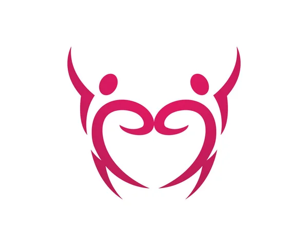 People care success health life logo — Stock Vector