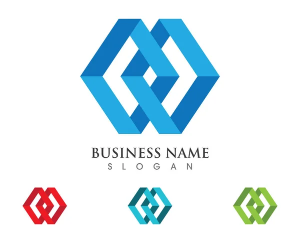 Logo und Symbolvorlage für Unternehmensfinanzierungen — Stockvektor