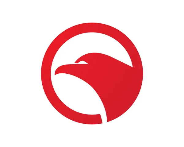 Aquila testa uccello logo e simboli — Vettoriale Stock