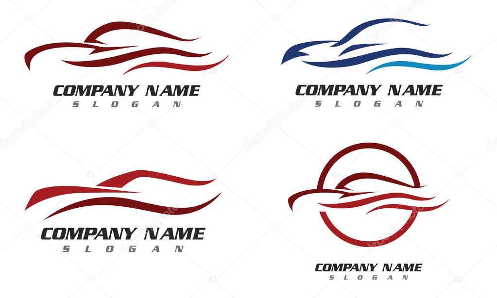 Speed Auto car Logo Template vector icon