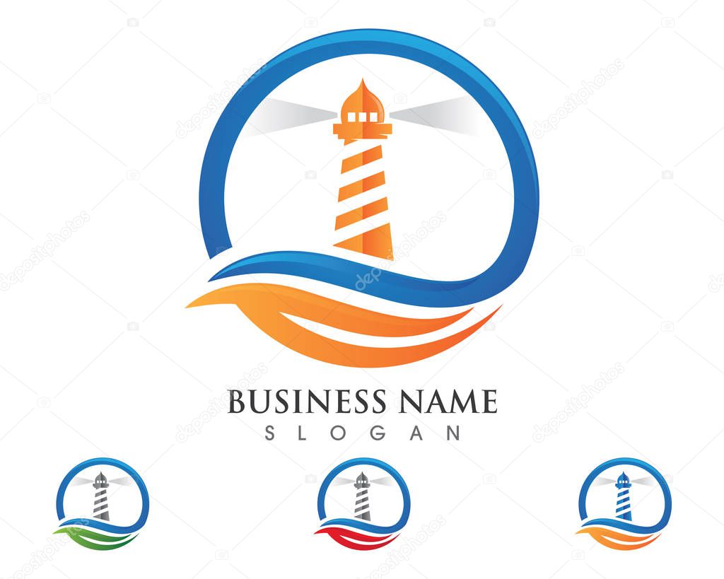 Lighthouse logo template 