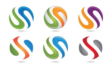 S Harfi Logo şablonu