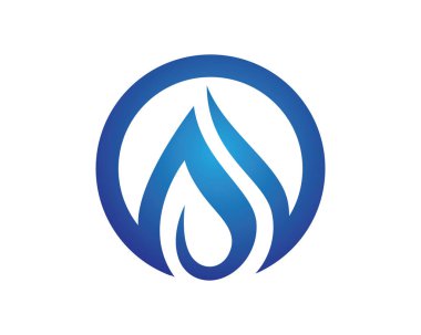 Dalga suyu logo şablonu