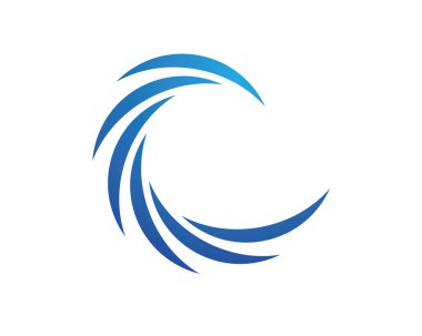 Dalga suyu logo şablonu