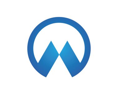 M harfi logo şablonu