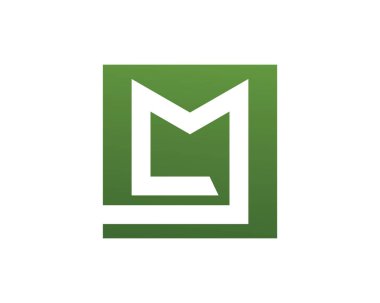 M harfi logo şablonu