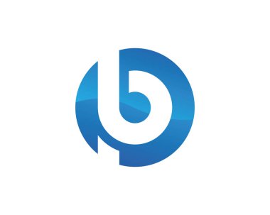 B harfi logo şablonu