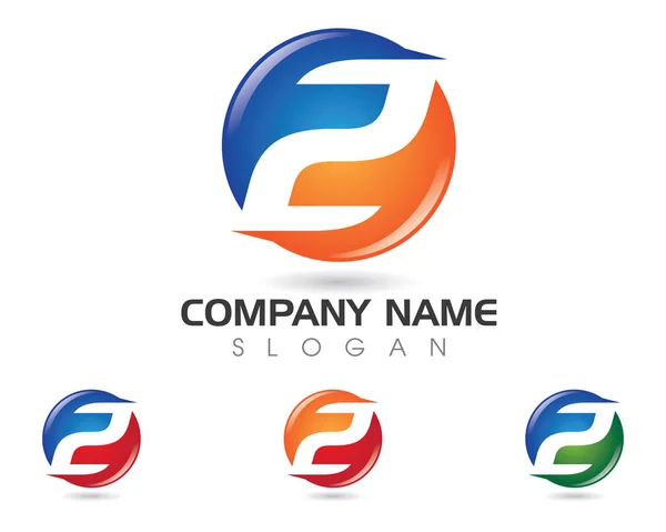Z Carta Logo mais rápido Modelo vetor ícone ilustração design —  Vetores de Stock
