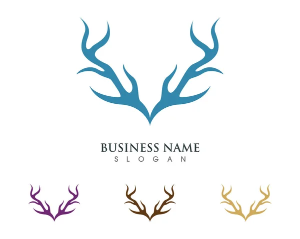 Logo tête de cerf animaux — Image vectorielle