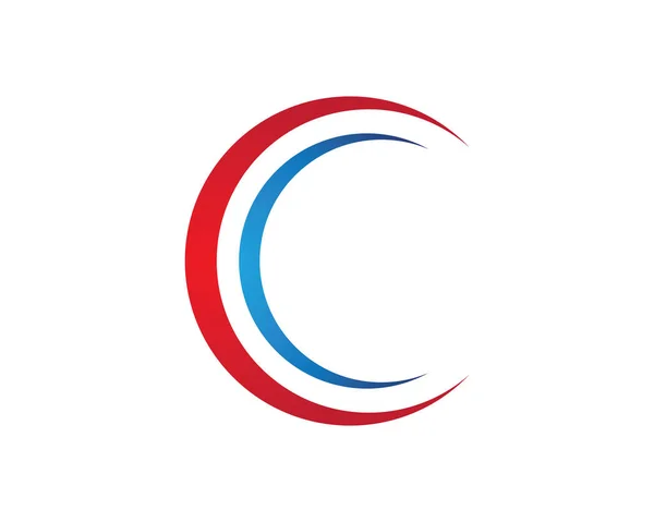Plantilla de logotipo C letra — Vector de stock