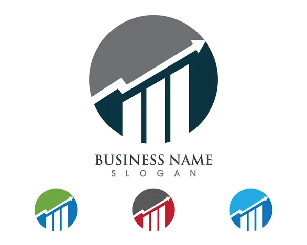 Logo zur Unternehmensfinanzierung — Stockvektor