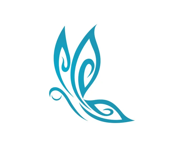 Vector - Mariposa conceptual simple, icono colorido. Logo. Ilustración vectorial — Vector de stock