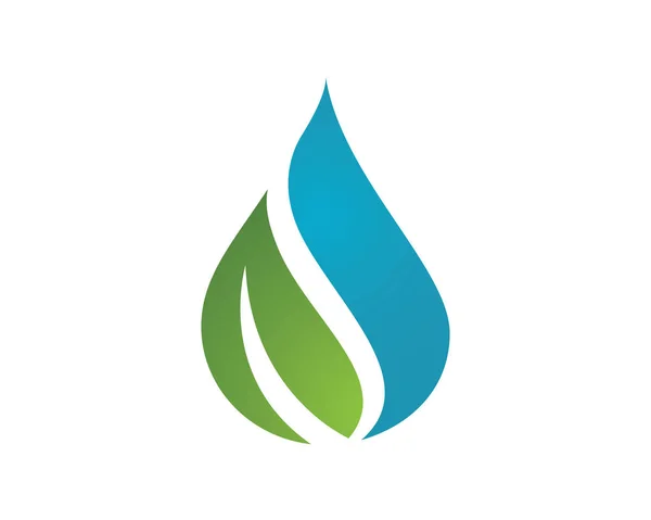 Plantilla de logotipo de agua ola — Vector de stock