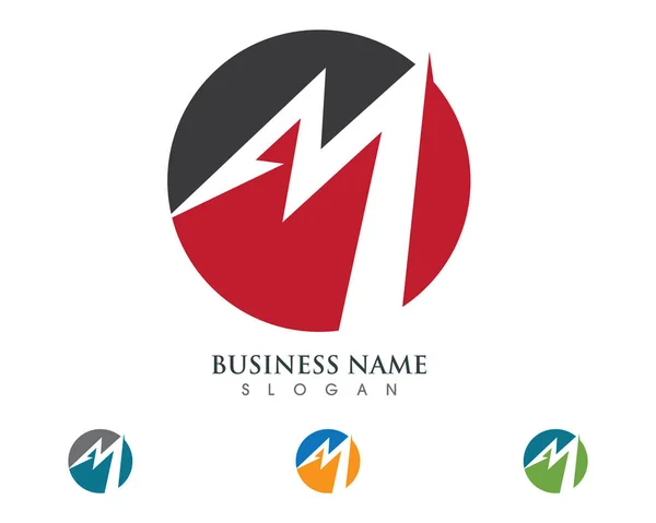 M Buchstabe Logo — Stockvektor