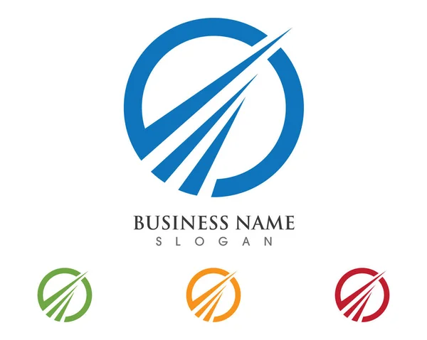 Logo und Symbolvorlage für Unternehmensfinanzierungen — Stockvektor