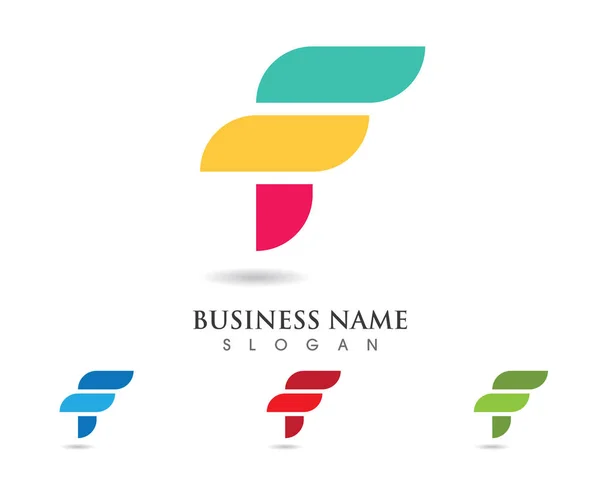 Linha rápida F carta logotipo monograma —  Vetores de Stock