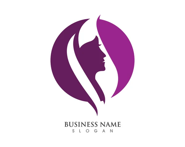 Schönheit Frauen Symbol Logo Vorlage — Stockvektor