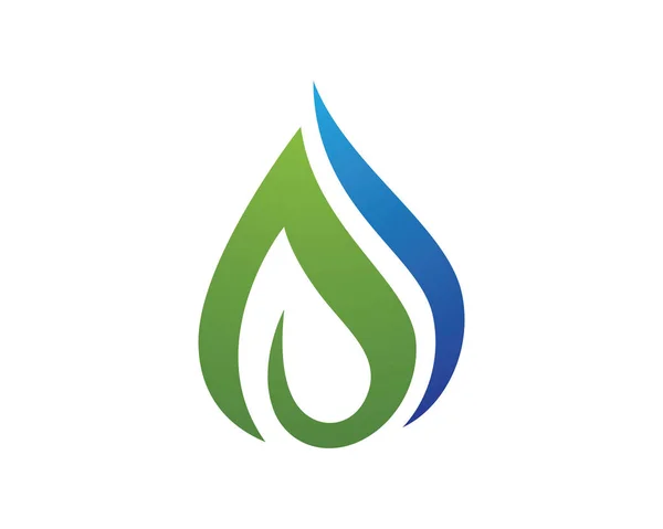 Plantilla de logotipo de agua ola — Vector de stock