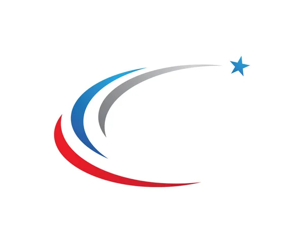 Yıldız logo şablonu — Stok Vektör