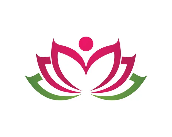 Beauty Lotus Logo Template — Stock Vector