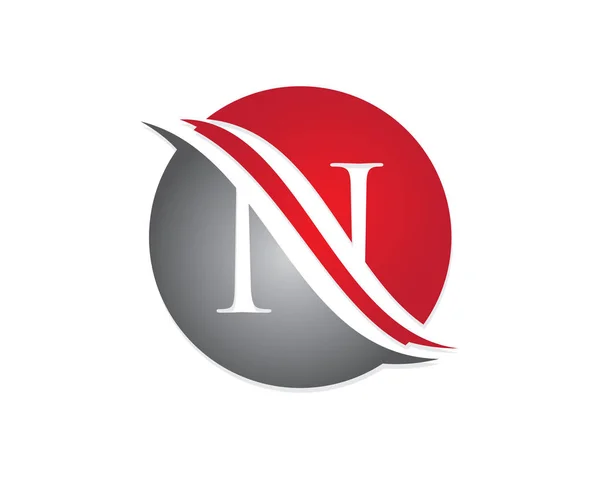 N Levél logó sablonja — Stock Vector