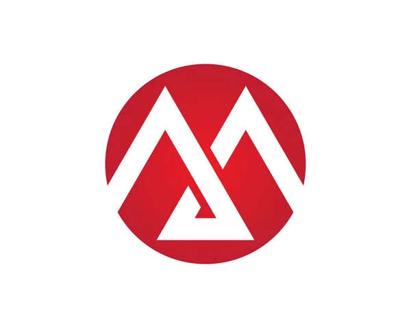 M plantilla de logotipo letra — Vector de stock
