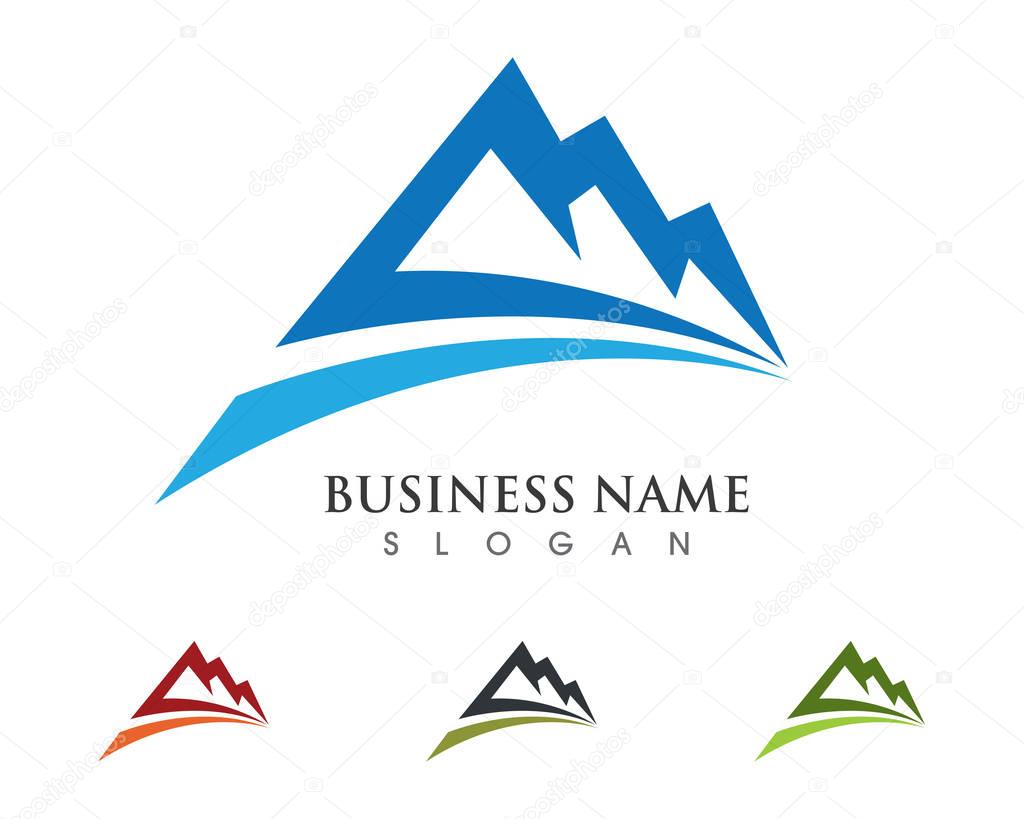 High Mountain icon  Logo Business Template Vector