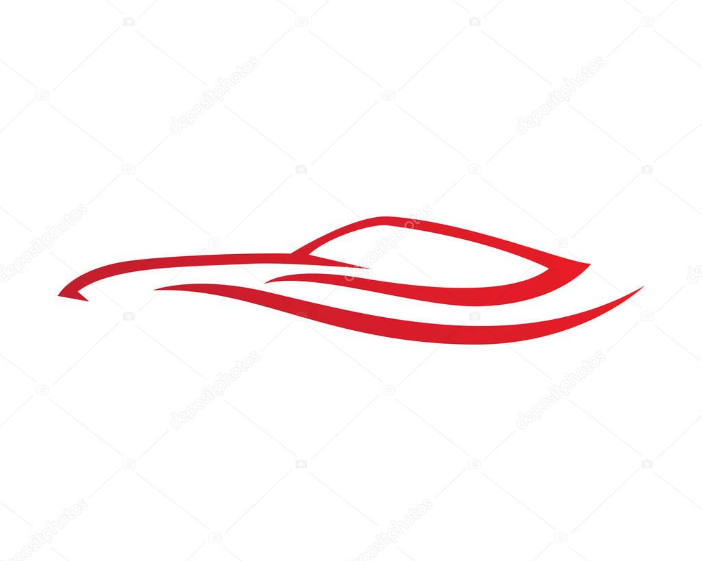 Speed Auto car Logo Template vector icon