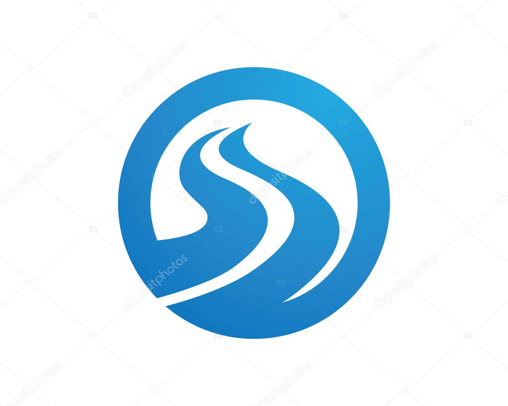 River Logo template vector icon