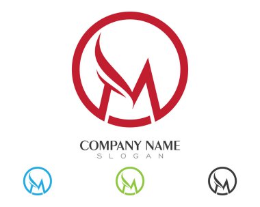  ateş alev logosu şablonu