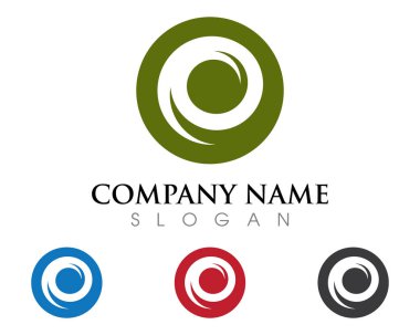Su dalgası logo şablonu