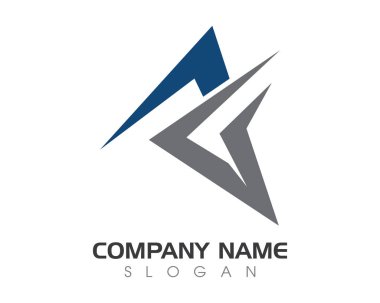 Bir harf logo şablonu