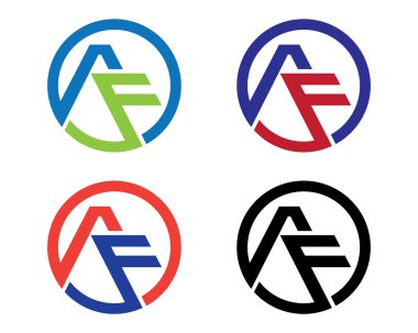 Bir harf logo şablonu