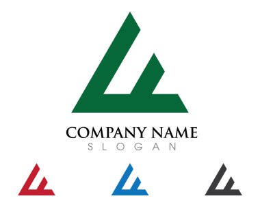 Bir harf logo şablonu