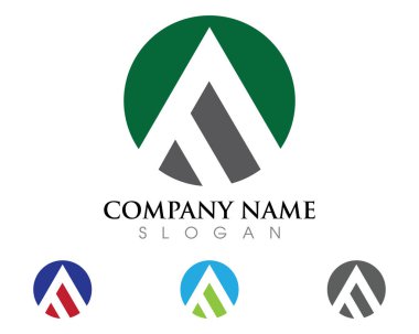 Bir harf logo şablonu